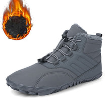 Lade das Bild in den Galerie-Viewer, draussenfeet winter barfussschuhe schneestiefel 31453 grau
