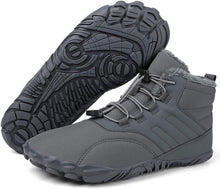Lade das Bild in den Galerie-Viewer, draussenfeet winter barfussschuhe schneestiefel 31453 grau
