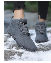 Lade das Bild in den Galerie-Viewer, draussenfeet winter barfussschuhe schneestiefel 31453 grau
