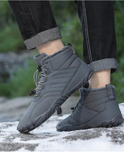 Lade das Bild in den Galerie-Viewer, draussenfeet winter barfussschuhe schneestiefel 31453 grau
