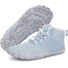 Lade das Bild in den Galerie-Viewer, draussenfeet winter barfussschuhe schneestiefel 31453 hellblau
