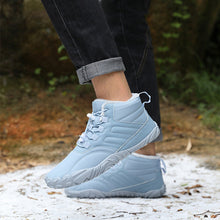 Lade das Bild in den Galerie-Viewer, draussenfeet winter barfussschuhe schneestiefel 31453 hellblau
