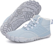 Lade das Bild in den Galerie-Viewer, draussenfeet winter barfussschuhe schneestiefel 31453 hellblau
