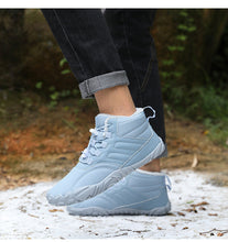Lade das Bild in den Galerie-Viewer, draussenfeet winter barfussschuhe schneestiefel 31453 hellblau
