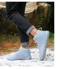 Lade das Bild in den Galerie-Viewer, draussenfeet winter barfussschuhe schneestiefel 31453 hellblau

