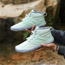Lade das Bild in den Galerie-Viewer, draussenfeet winter barfussschuhe schneestiefel 31453 hellgrun

