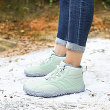 Lade das Bild in den Galerie-Viewer, draussenfeet winter barfussschuhe schneestiefel 31453 hellgrun

