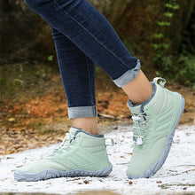 Lade das Bild in den Galerie-Viewer, draussenfeet winter barfussschuhe schneestiefel 31453 hellgrun
