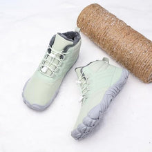 Lade das Bild in den Galerie-Viewer, draussenfeet winter barfussschuhe schneestiefel 31453 hellgrun
