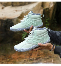 Lade das Bild in den Galerie-Viewer, draussenfeet winter barfussschuhe schneestiefel 31453 hellgrun
