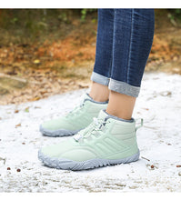 Lade das Bild in den Galerie-Viewer, draussenfeet winter barfussschuhe schneestiefel 31453 hellgrun
