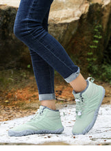 Lade das Bild in den Galerie-Viewer, draussenfeet winter barfussschuhe schneestiefel 31453 hellgrun
