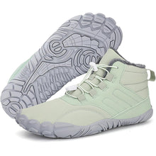 Lade das Bild in den Galerie-Viewer, draussenfeet winter barfussschuhe schneestiefel 31453 hellgrun
