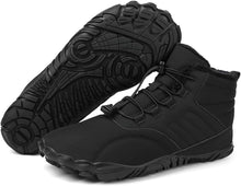 Lade das Bild in den Galerie-Viewer, draussenfeet winter barfussschuhe schneestiefel 31453 schwarz
