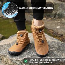 Lade das Bild in den Galerie-Viewer, draussenfeet winter barfussschuhe schneestiefel 31454 braun
