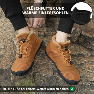 draussenfeet winter barfussschuhe schneestiefel 31454 braun