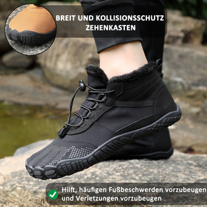 draussenfeet winter barfussschuhe schneestiefel 31454 schwarz