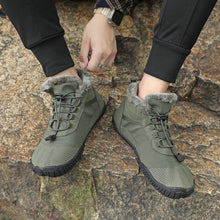 Lade das Bild in den Galerie-Viewer, draussenfeet winter barfussschuhe schneestiefel 31455 armeegrun
