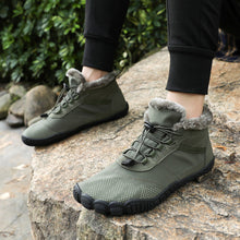 Lade das Bild in den Galerie-Viewer, draussenfeet winter barfussschuhe schneestiefel 31455 armeegrun

