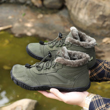 Lade das Bild in den Galerie-Viewer, draussenfeet winter barfussschuhe schneestiefel 31455 armeegrun
