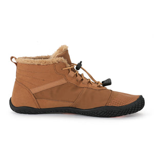 draussenfeet winter barfussschuhe schneestiefel 31455 braun