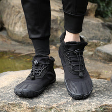 Lade das Bild in den Galerie-Viewer, draussenfeet winter barfussschuhe schneestiefel 31455 schwarz
