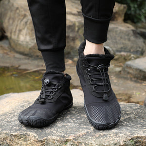 draussenfeet winter barfussschuhe schneestiefel 31455 schwarz