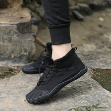 Lade das Bild in den Galerie-Viewer, draussenfeet winter barfussschuhe schneestiefel 31455 schwarz
