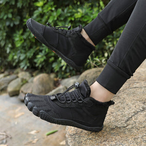 draussenfeet winter barfussschuhe schneestiefel 31455 schwarz