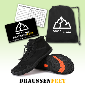 draussenfeet winter barfussschuhe schneestiefel 31455 schwarz