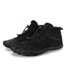 Lade das Bild in den Galerie-Viewer, draussenfeet winter barfussschuhe schneestiefel 31455 schwarz
