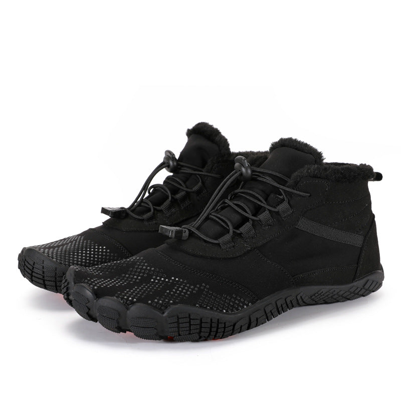 draussenfeet winter barfussschuhe schneestiefel 31455 schwarz