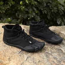 Lade das Bild in den Galerie-Viewer, draussenfeet winter barfussschuhe schneestiefel 31455 schwarz
