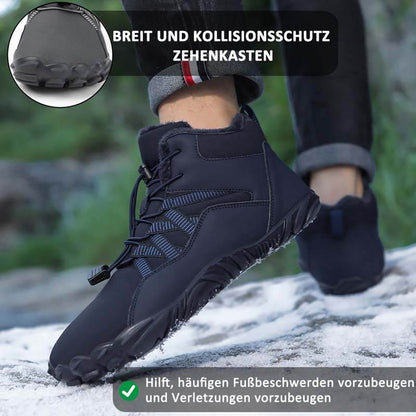 Men-Fünffinger-Outdoor Sport Cotton Shoes, Unisex, Warm Snow Boachs, Deckeys