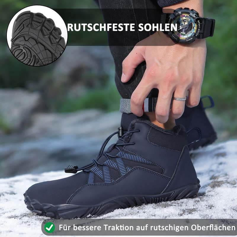 Men-Fünffinger-Outdoor Sport Cotton Shoes, Unisex, Warm Snow Boachs, Deckeys