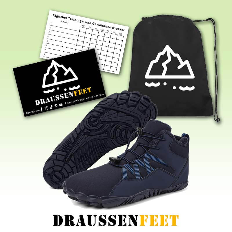 Men-Fünffinger-Outdoor Sport Cotton Shoes, Unisex, Warm Snow Boachs, Deckeys