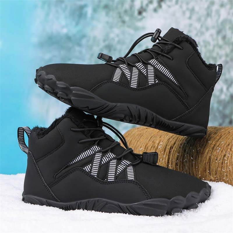 Men-Fünffinger-Outdoor Sport Cotton Shoes, Unisex, Warm Snow Boachs, Deckeys