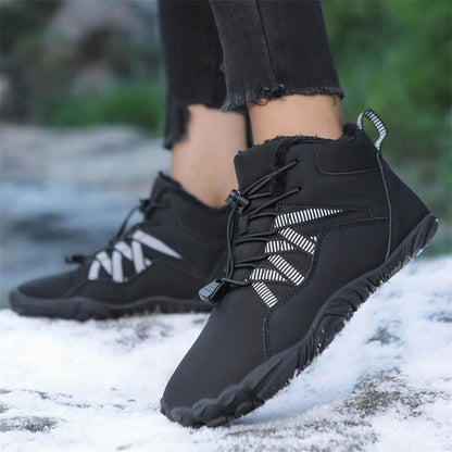 Men-Fünffinger-Outdoor Sport Cotton Shoes, Unisex, Warm Snow Boachs, Deckeys