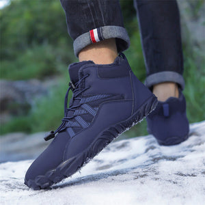 draussenfeet winter barfussschuhe schneestiefel 31461 dunkelblau