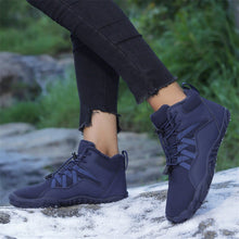 Lade das Bild in den Galerie-Viewer, draussenfeet winter barfussschuhe schneestiefel 31461 dunkelblau
