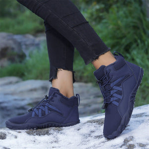 draussenfeet winter barfussschuhe schneestiefel 31461 dunkelblau
