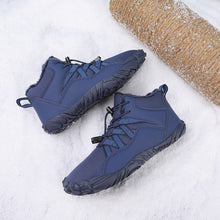 Lade das Bild in den Galerie-Viewer, draussenfeet winter barfussschuhe schneestiefel 31461 dunkelblau
