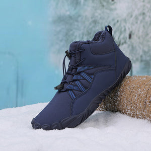 draussenfeet winter barfussschuhe schneestiefel 31461 dunkelblau