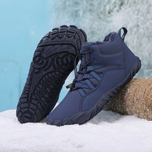 Lade das Bild in den Galerie-Viewer, draussenfeet winter barfussschuhe schneestiefel 31461 dunkelblau
