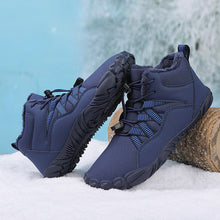 Lade das Bild in den Galerie-Viewer, draussenfeet winter barfussschuhe schneestiefel 31461 dunkelblau
