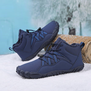 draussenfeet winter barfussschuhe schneestiefel 31461 dunkelblau