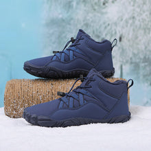 Lade das Bild in den Galerie-Viewer, draussenfeet winter barfussschuhe schneestiefel 31461 dunkelblau
