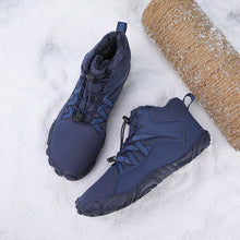 Lade das Bild in den Galerie-Viewer, draussenfeet winter barfussschuhe schneestiefel 31461 dunkelblau
