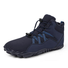 Lade das Bild in den Galerie-Viewer, draussenfeet winter barfussschuhe schneestiefel 31461 dunkelblau
