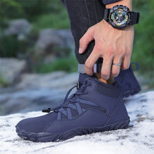 Lade das Bild in den Galerie-Viewer, draussenfeet winter barfussschuhe schneestiefel 31461 dunkelblau
